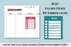 Weekly Reading Tracker, Full Box Sticker Product Image 4