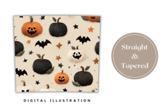 Cartoon Halloween Bats Tumbler, Halloween Tumbler Design Product Image 4