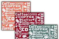 coffee digital papers, Coffee pattern, Coffee background Product Image 3