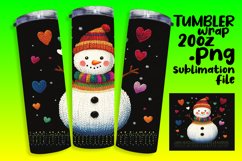 GREAT GIFT 20oz Tumbler Wrap , Snowman Product Image 1