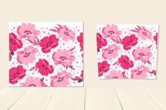 Tumbler Sublimation Design Drawn Flowers Poppies 8 PNG files Product Image 4