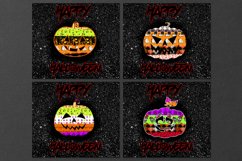 Halloween pumpkins | 18 SEAMLESS Skinny tumbler designs, JPG Product Image 4