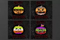 Halloween pumpkins | 18 SEAMLESS Skinny tumbler designs, JPG Product Image 4