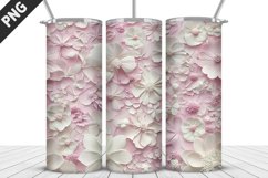 3D Prettiest Flowers Tumbler Wrap | Sublimation Design Product Image 1