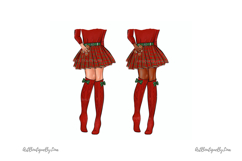 Xmas mother daughter clipart Product Image 3