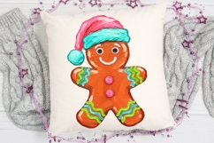 Brushstroke Gingerbread Man Sublimation Png. Product Image 4