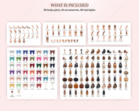 Lux Christmas Girls Clipart Portrait Creator Product Image 4