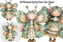 Whimsical Spring animals Clipart Product Image 1