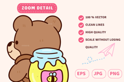 Kawaii Backpack Animal Clipart PNG and vector back to school Product Image 4