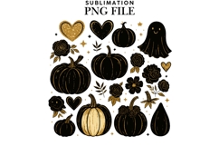 Pumpkins png design for T-shirts Product Image 1