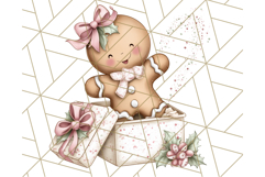 Gingerbread People Clipart, Cute Cookie PNG Illustrations Product Image 4