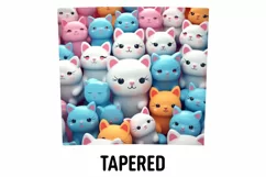 3D Cute Kittens Tumbler Sublimation Wrap | 3D Tumbler wrap Product Image 3