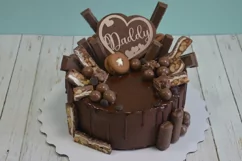 Hearts with the word dad. SVG cutting and sublimation. Product Image 5