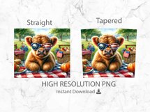 Patriotic Highland Cow Tumbler Wrap 20 oz |4th Of July Product Image 4