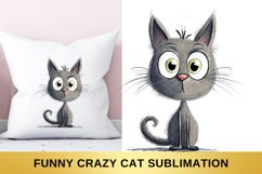 Sarcastic Funny Grumpy Cat, Grey Cat sublimation Product Image 1