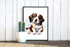 Cute Puppies Watercolor PNG Sublimation - 8 Designs Product Image 6