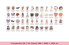 Vampire Beach Book Club Clipart Halloween PNG Bundle Product Image 3