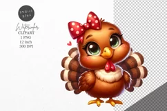 Thanksgiving clipart, Turkey clipart, Autumn clipart, Product Image 1