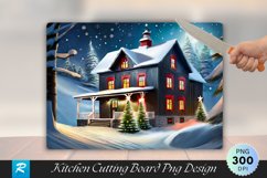 Farmhouse Advent Calendar Cutting Board PNG Product Image 1