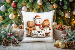 Cingerbread Man Family digital paper, background clipart Product Image 4