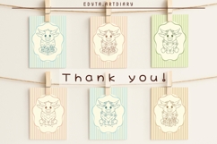 Easter and Spring pre made cute cow arts &amp; seamless pattern Product Image 4