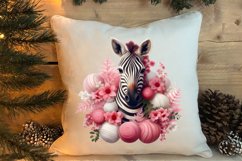 Cute Pink Christmas Animals Clipart Sublimation Product Image 4