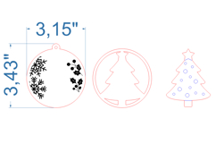 Christmas Tree Toy SVG laser cut file for Glowforge Product Image 4