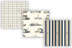 Harbor Digital Paper Pack, Coastal Port Seamless Patterns Product Image 4
