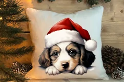 Christmas Peeking Dogs Clipart, Christmas PNG Product Image 4