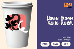 Haven Bloom Boho Floral Monogram Product Image 1