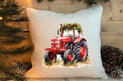 Watercolor Christmas Farm Clipart Product Image 4