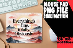 Vibrant mouse pad SUBLIMATION PNG, Girl Quote Product Image 1