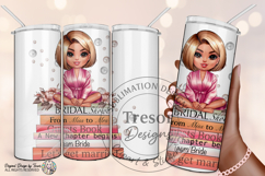Bride Chibi PNG Bridal Shower Sublimation Bridesmaid design Product Image 2