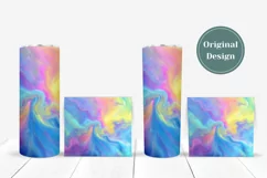 Colorful Tumbler Sublimation, Fluid Art Tumbler Designs Product Image 4