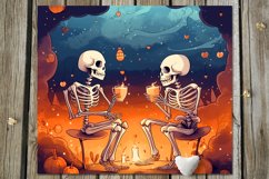 Halloween Skeleton | 11 Skinny tumbler sublimation designs Product Image 4