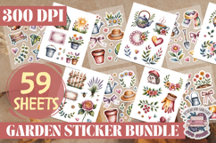 Garden sticker Sheet Bundle 59 Sheets Flowers Summer Birds Product Image 5