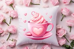 Valentine Coffee Cup Sublimation Clipart Product Image 4