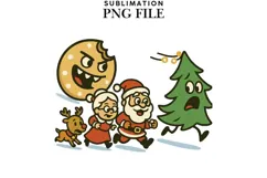 Christmas characters png design for T-shirts Product Image 1
