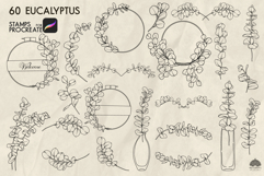 Eucalyptus Procreate stamp brush Product Image 4