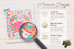 Floral Crab png, Coastal Summer Beach Design Product Image 5