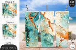 3D Marble Tumbler Wrap | 3D Skinny Sublimation Wrap Design Product Image 1