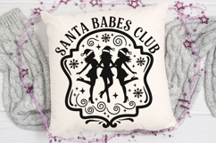 Santa Babes Club Svg, Christmas Season Svg, Funny Santa Svg. Product Image 5