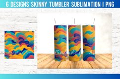 Colorful Wave 20 OZ Tumbler Sublimation Design Product Image 4