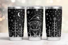 20 oz Tumbler laser svg|Christmas Baby Highland Cow wrap Product Image 5