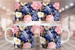 Vintage Flowers Mug Sublimation | Coffee Cup Wrap Bundle Product Image 5