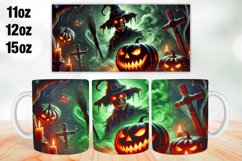 Halloween Mug Wrap Sublimation 11oz, 12oz, 15oz Product Image 1