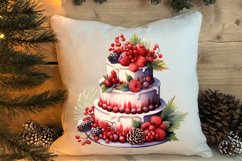 Christmas Cake Clipart, Christmas Cake Clipart Product Image 4