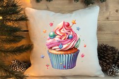 Christmas Cupcake Collection, Christmas Cupcake Clipart Product Image 4