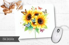 Rustic Blossom Field Mouse Pad PNG Design Product Image 1