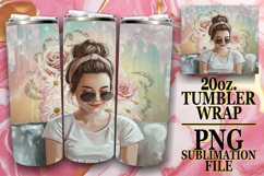 PRESENT OF LAUGHTER 20oz TUMBLER WRAP, Woman Product Image 1